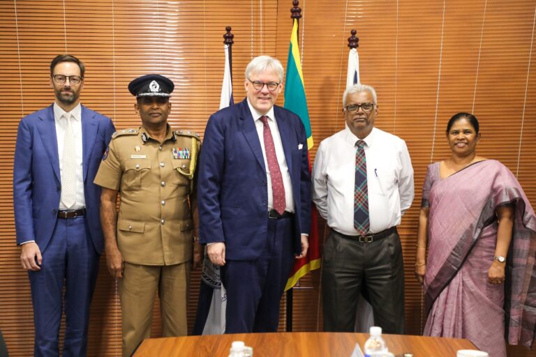 Courtesy call by the High Commissioner of the UK of Sri Lanka and the Secretary of Ministry of Public Security and Parliamentary Affairs.